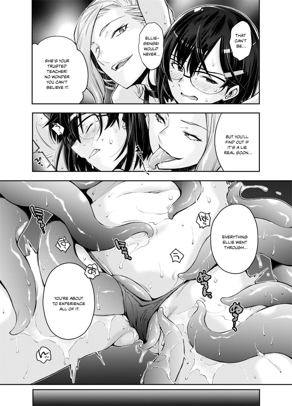 [Ryoumoto Hatsumi] [DEEP SPACE EIGHT] The Captured Space Police Cadet Falls to the Twin Tentacle Monster's Lesbian Interrogation [English] [Your Deer Friends Black] - Page 17