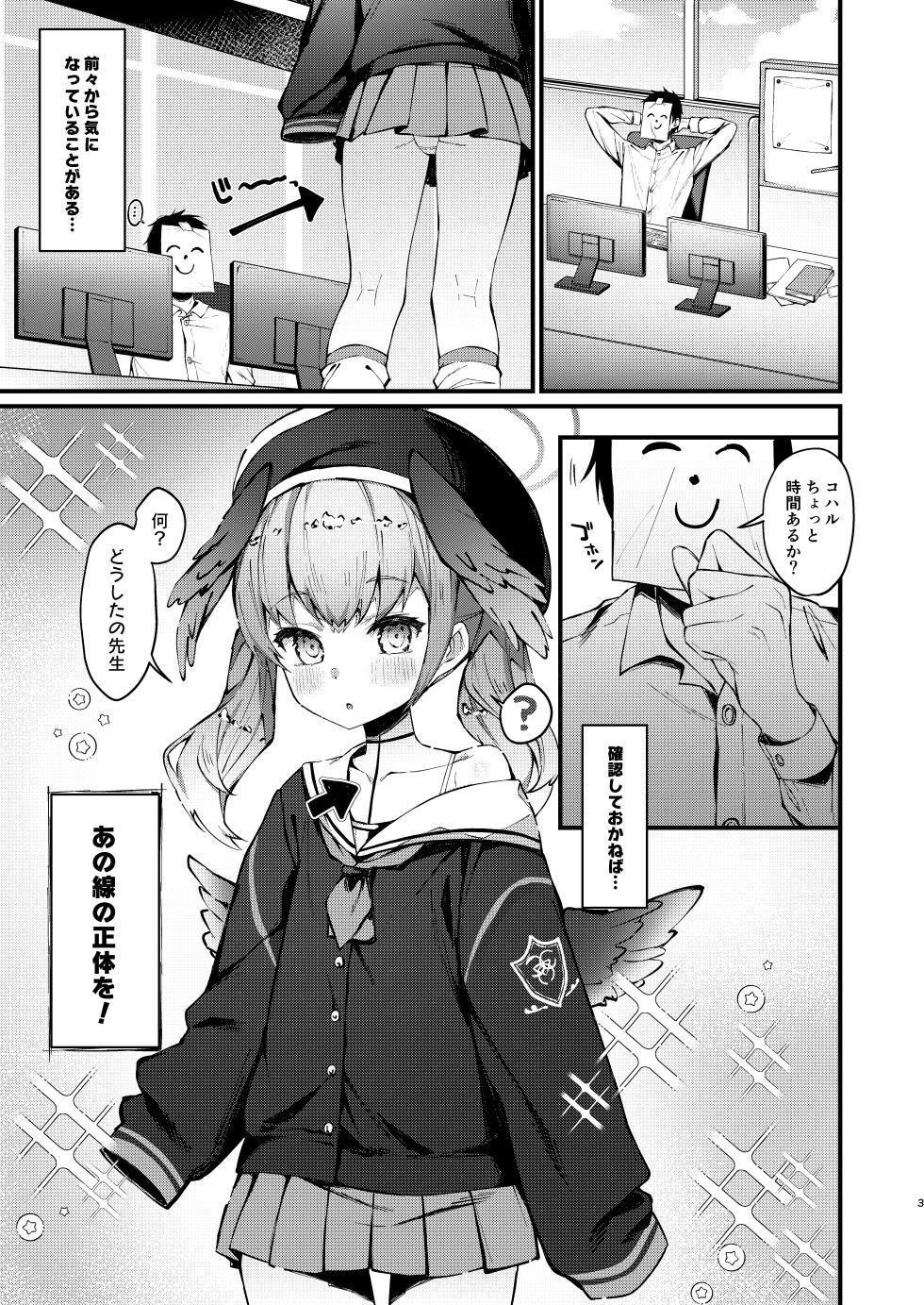 [Nagashi Soumen (Yuzaki)] Koharu no Sen ga Seikantai datta Hon (Blue Archive) [Digital] - Page 2