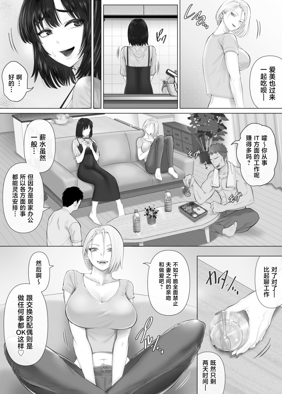 [Mitsumitsu Niku (Hikitogu)] LeveChi na Swapping 3 ~Honrosareru Fuufu Hen~ [Chinese] - Page 21
