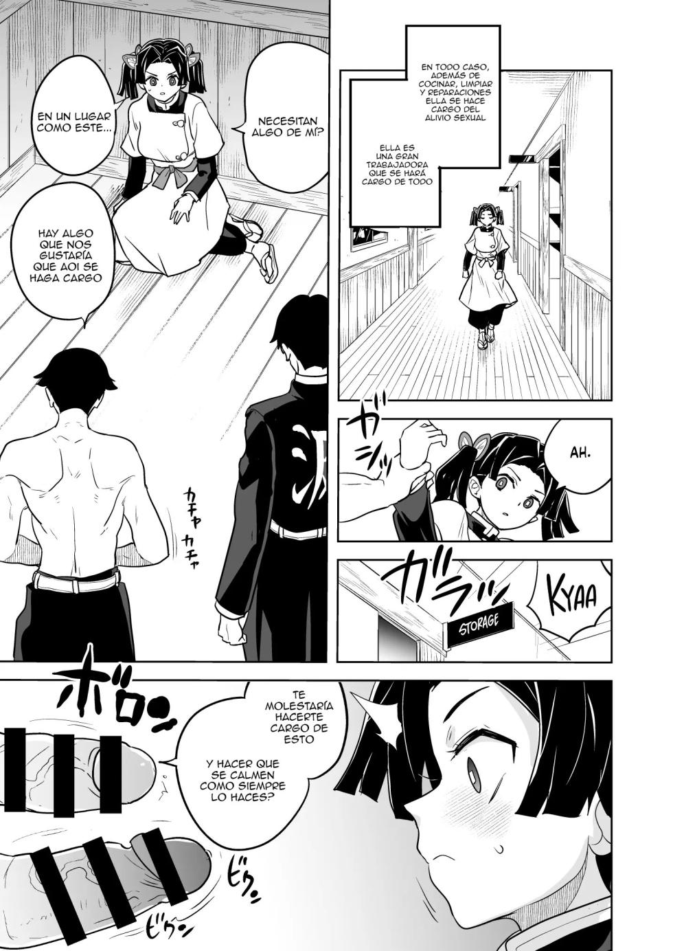 [Zenra Restaurant (Heriyama)] Kore de Saigo desu kara Aoi-chan｜Esta es la Última Vez, Aoi-chan (Kimetsu no Yaiba) [Spanish] [Anything] [Digital] - Page 4