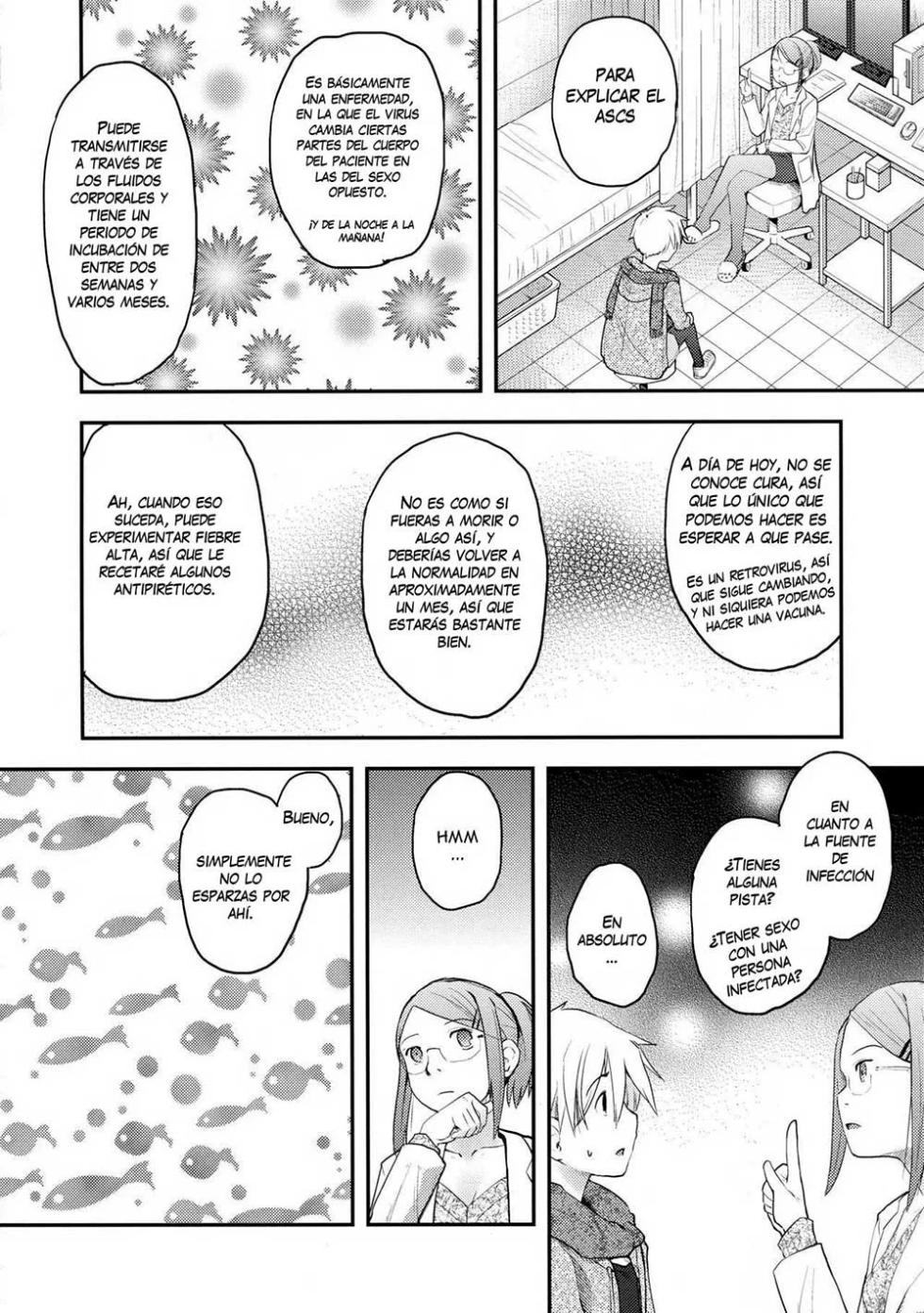 (C89) [Tsumasaki Label (Hidari Kagetora)] Nyotaika Shita Ore o Do-S Kanojo ga DenMa de Ikaseyou to Suru Ken ni Tsuite [Spanish][Zombie9888] - Page 6