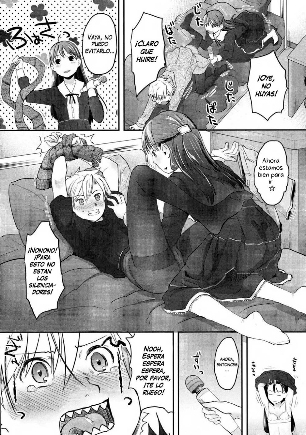 (C89) [Tsumasaki Label (Hidari Kagetora)] Nyotaika Shita Ore o Do-S Kanojo ga DenMa de Ikaseyou to Suru Ken ni Tsuite [Spanish][Zombie9888] - Page 14