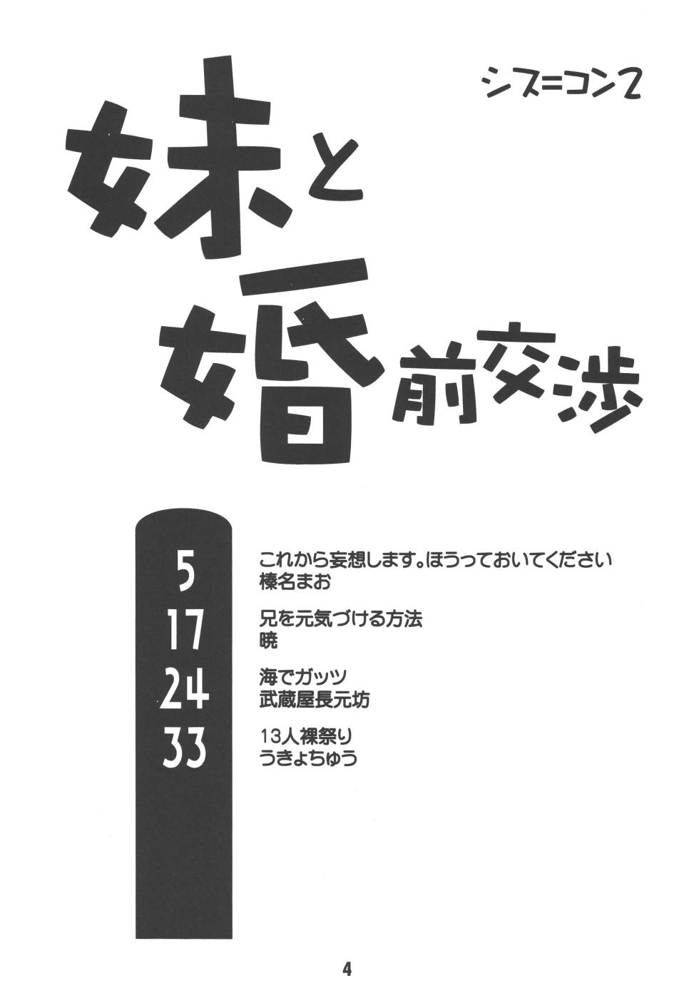 [Shinohara Heavy Industry (Various)] sis-con 2 (Sister Princess) [Digital] - Page 3