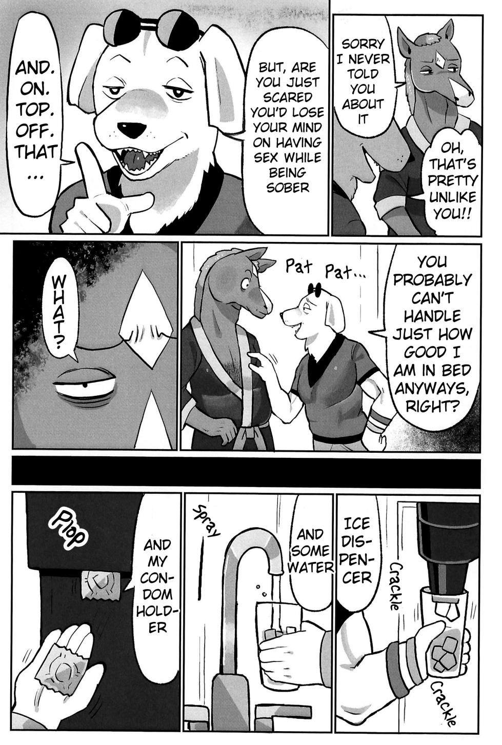 (Shinshun Kemoket 11) [hanamuke (Igarashi Hazuki)] Can I beat a dog's dick? Let's Find Out!! (BoJack Horseman) - Page 7