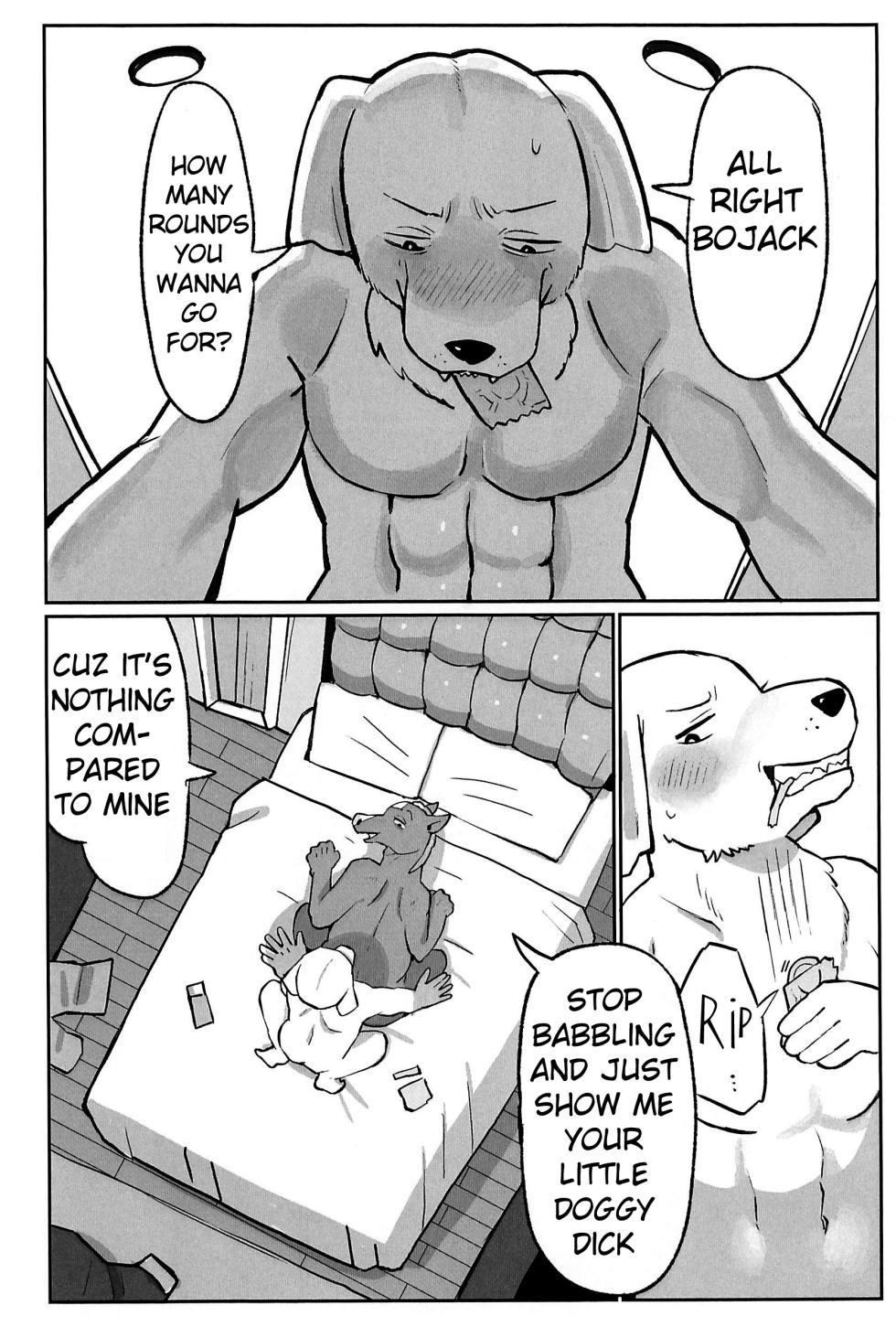 (Shinshun Kemoket 11) [hanamuke (Igarashi Hazuki)] Can I beat a dog's dick? Let's Find Out!! (BoJack Horseman) - Page 8
