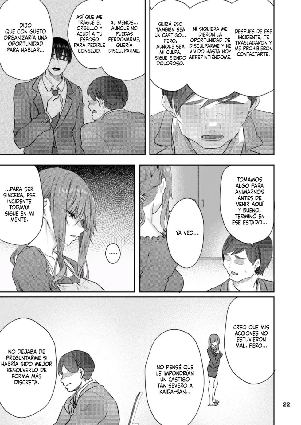 [Pale Scarlet (Matsukawa)]【Hamedori (Sui】Yoshino Miki (24) Moto Buka Shinkon Shifuku to Suit de｜[Grabación Casera (Dormida)] Yoshino Miki (24), Ex Subordinada, Recién Casada, con Ropa Casual y Traje [Spanish] [New Scan Doujin] [Digital] - Page 22