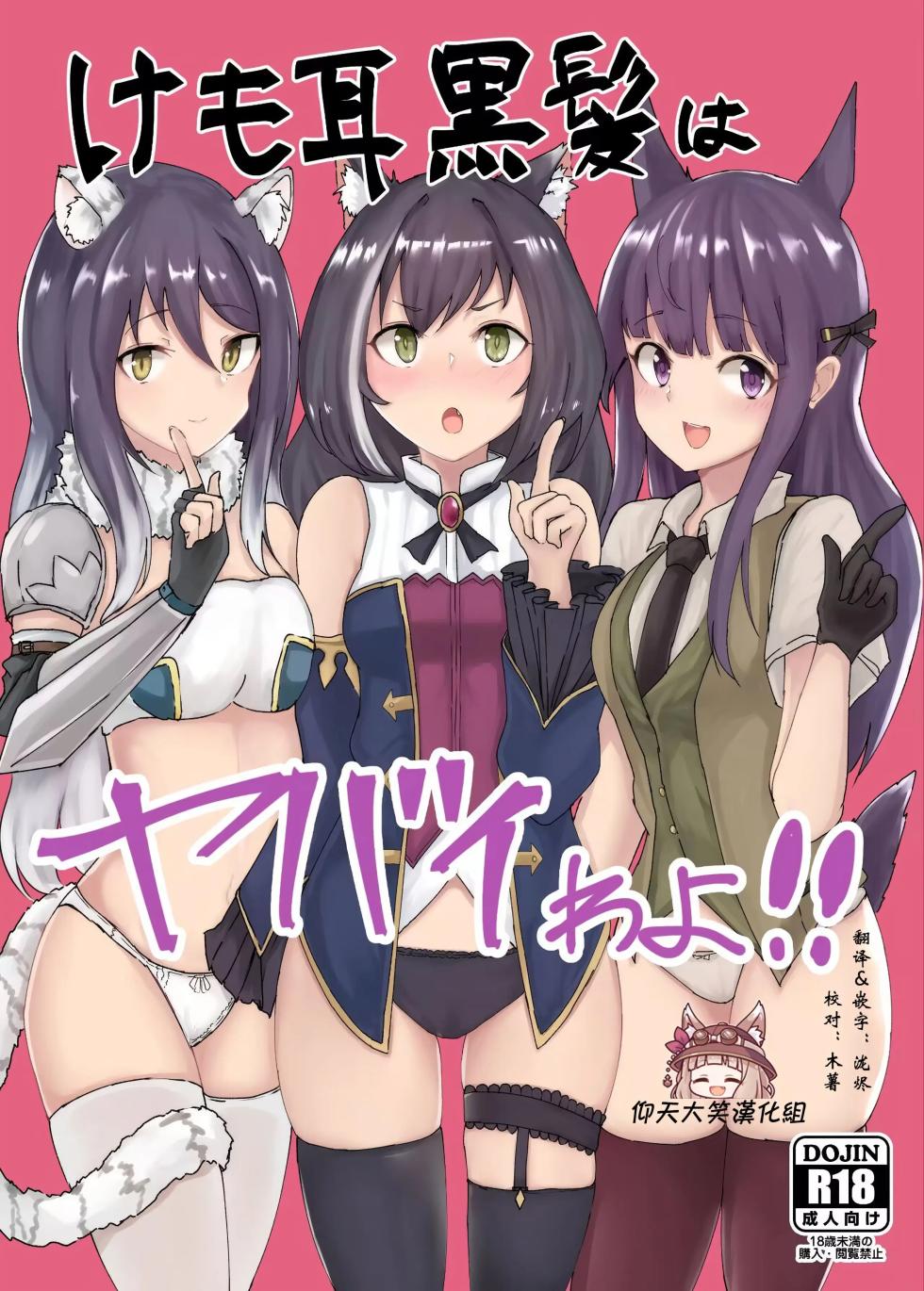 (PriConne Daihyakka 5) [Kemomimi Kurokami Renmei (Gasuba Ana)] Kemomimi Kurokami wa Yabai wa yo!! (Princess Connect! Re:Dive)  [English] [VGT13] - Page 1