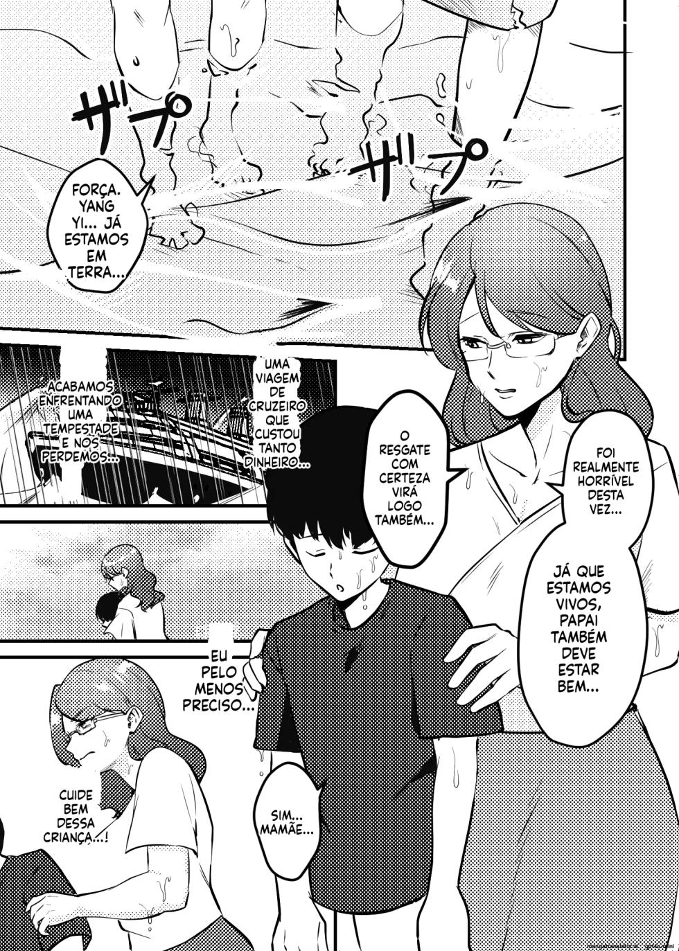 [Maria Planet (Katano Chika)] Mama to Musuko ga Mujintou de Love Love Sex suru Hanashi | MEU FILHO, UMA ILHA DESERTA E BAGUNÇADA [Portuguese-BR] - Page 3