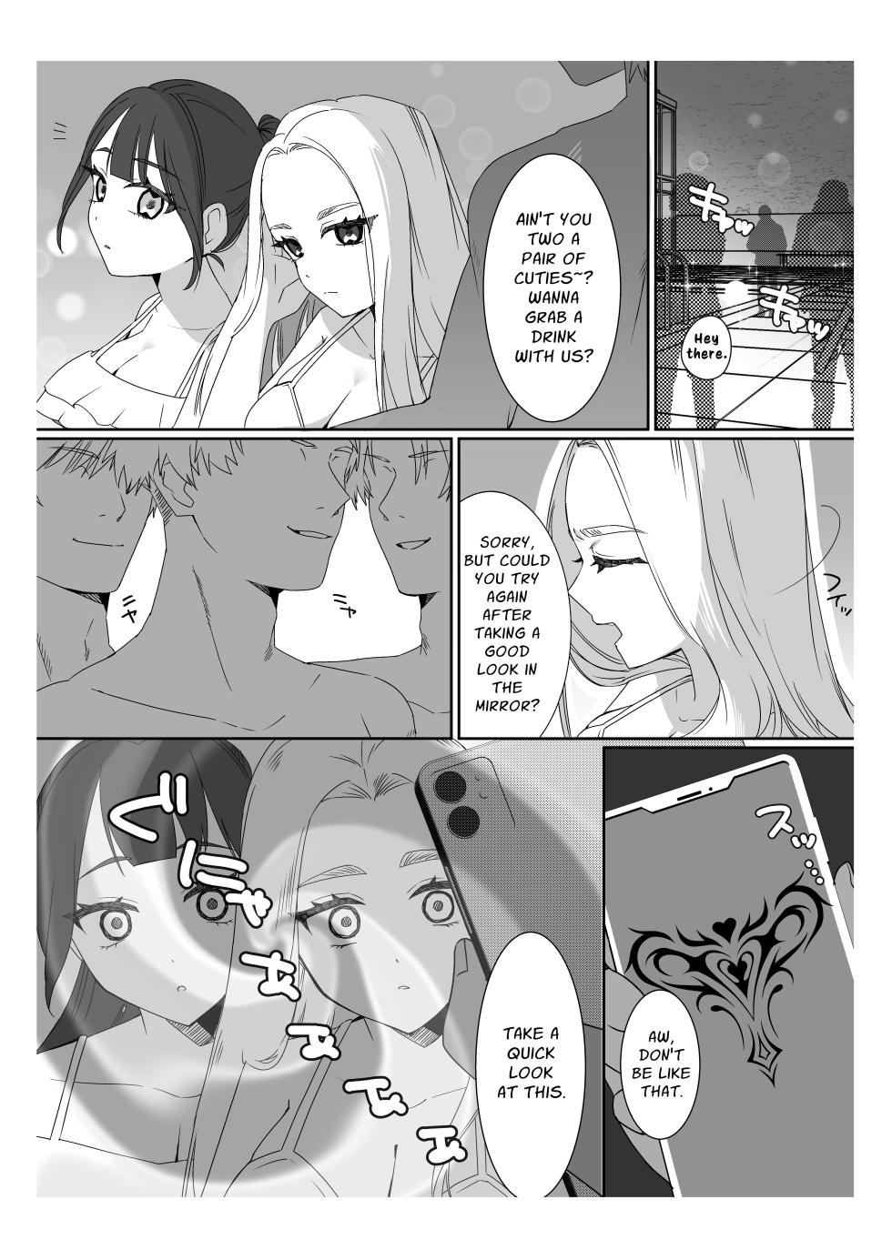 [P＆I (Sakasaki Shika)] Saimin Ojou-sama ~Yuri Couple wo Osou Otoko-tachi no Yokubou~ | Mindless Maidens ~A Lesbian Couple Assailed By Male Desire~ [English] [Cunny Garden] - Page 7