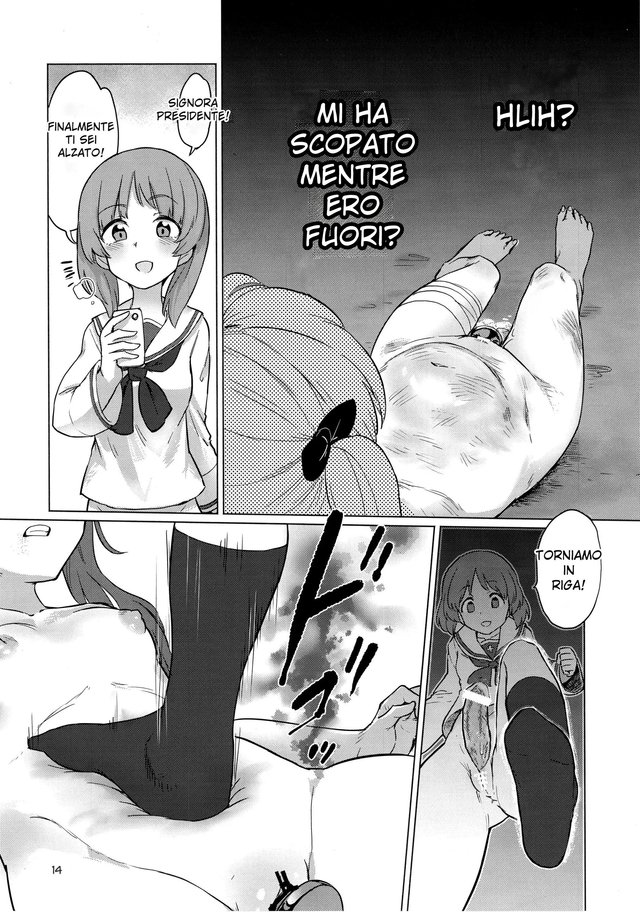 (Panzer Vor! 15) [Yakitate Jamaica (Aomushi)] Chinpo Yakuza Miporin (Girls und Panzer) [Italian] [Digital] - Page 13