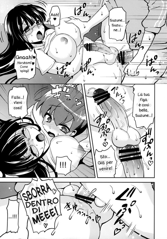 (Futaket 9) [Oshiruko Kan (Piririnegi)] Akogare no Senpai ni XXX ga Haete Boku no Oshiri ga Yabai. [Italian] - Page 22