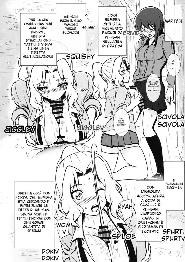 (Futaket 15) [Guhan Shounen (Guhan Shounen)] Futa Maho Seiyoku Nikki (Girls und Panzer) [Italian] - Page 6