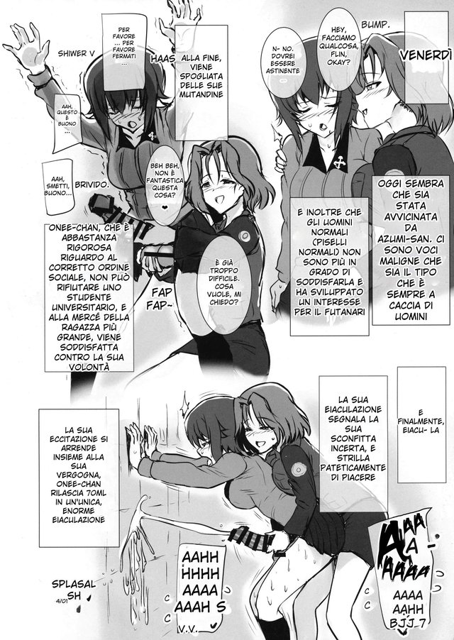 (Futaket 15) [Guhan Shounen (Guhan Shounen)] Futa Maho Seiyoku Nikki (Girls und Panzer) [Italian] - Page 12