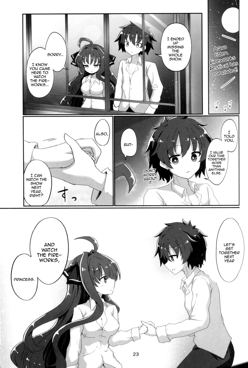 (C106) [Grand Tiramisu (Hakuto Cake)] YuuMiu Torotoro Tairin no Hana |  YuuMiu Great Sappy Flower  (DRACU-RIOT!) [English] {Doujins.com} - Page 22