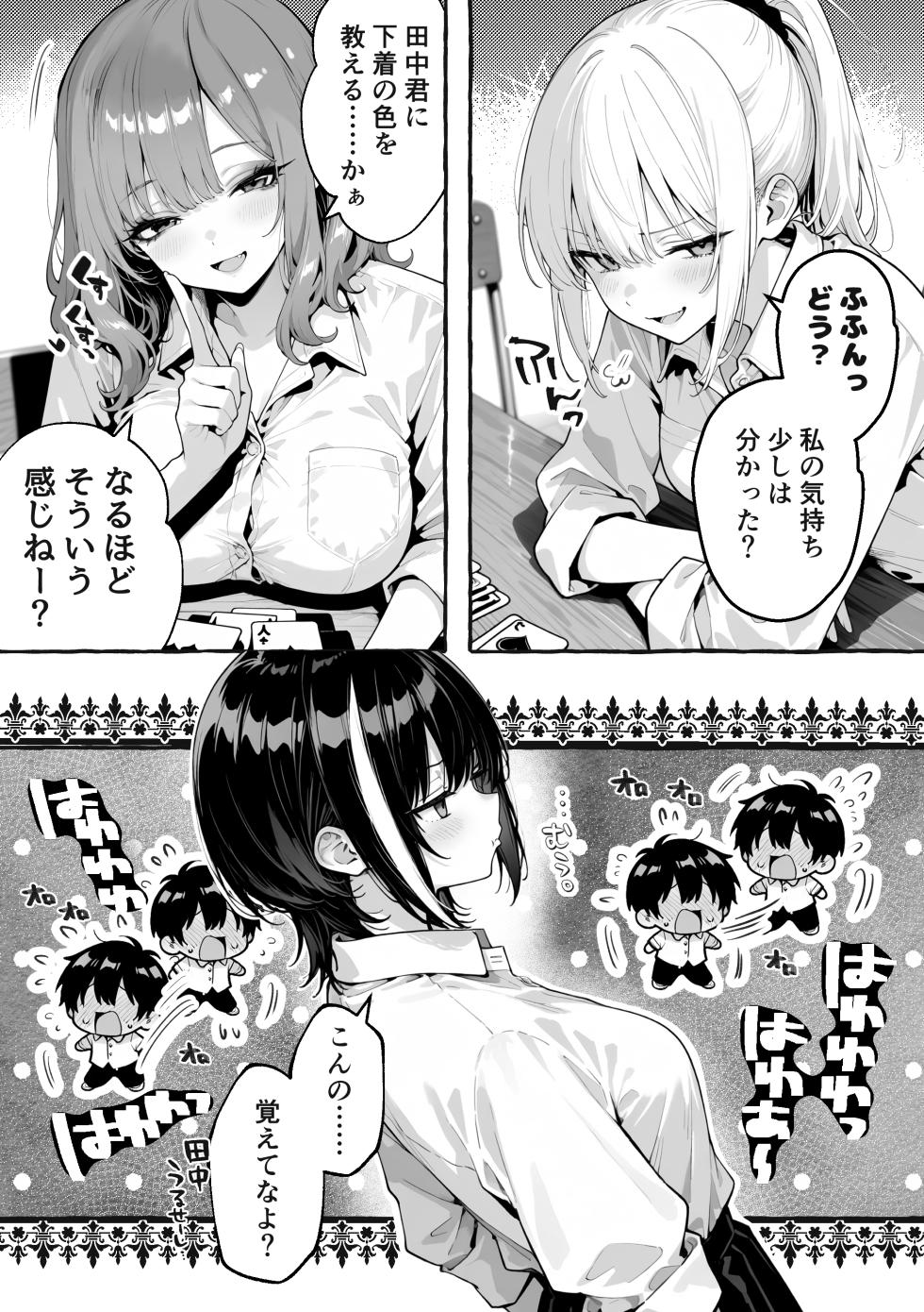 陰キャの俺、なぜか一軍ギャル3人組の罰ゲーム係に任命される [I'm an introverted loser, but for some reason I'm appointed to be in charge of the punishment game for a trio of popular, trendy girls.] [AI Generated] - Page 14