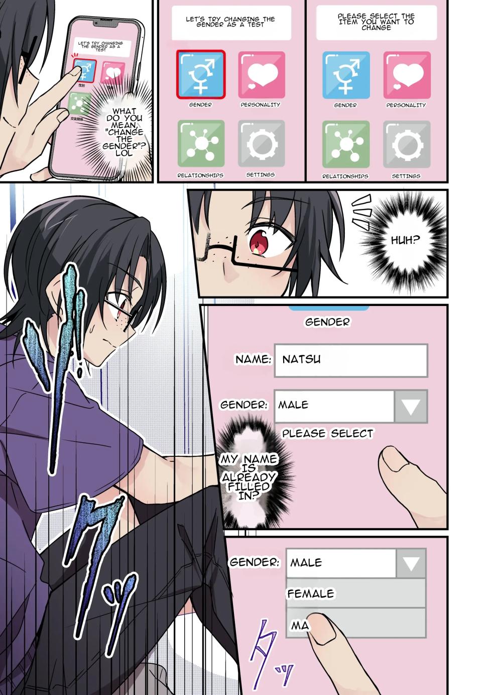 [TSF no F (NOMU)] Jinsei Kaihen Appli de Barairo no Hibi? ~Jibun o Ukkari Dosukebe Bishoujo ni~ | Rosy Days with a Life-Altering App? ~Accidentally Turning Myself (♂) into a Super Lewd Beauty (♀)~ - Page 5