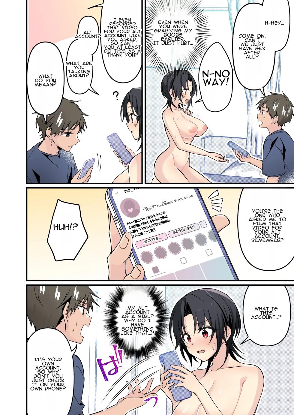 [TSF no F (NOMU)] Jinsei Kaihen Appli de Barairo no Hibi? ~Jibun o Ukkari Dosukebe Bishoujo ni~ | Rosy Days with a Life-Altering App? ~Accidentally Turning Myself (♂) into a Super Lewd Beauty (♀)~ - Page 24