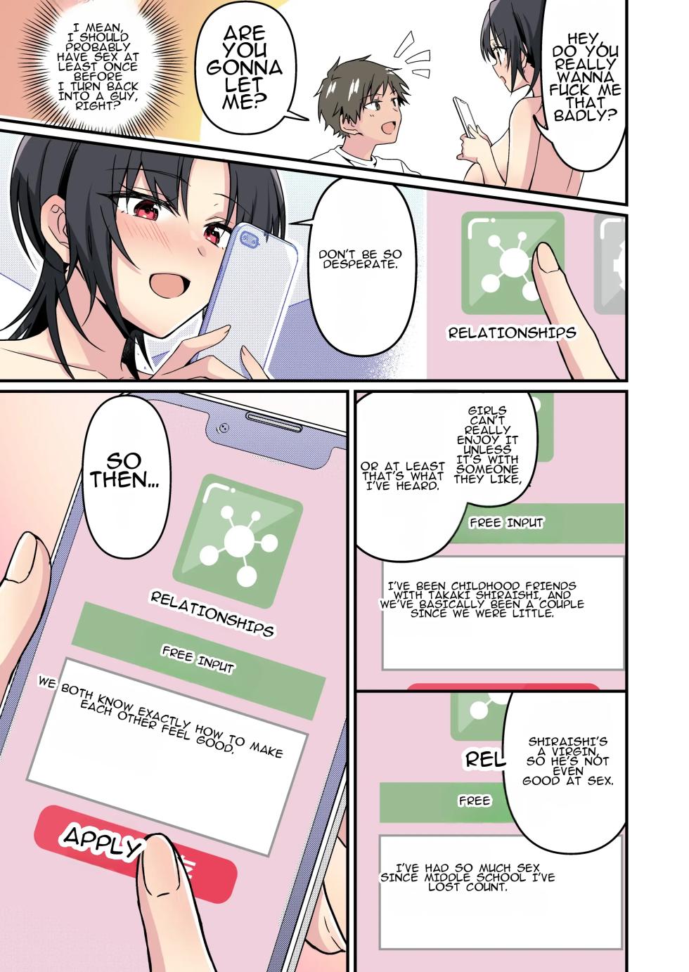 [TSF no F (NOMU)] Jinsei Kaihen Appli de Barairo no Hibi? ~Jibun o Ukkari Dosukebe Bishoujo ni~ | Rosy Days with a Life-Altering App? ~Accidentally Turning Myself (♂) into a Super Lewd Beauty (♀)~ - Page 27