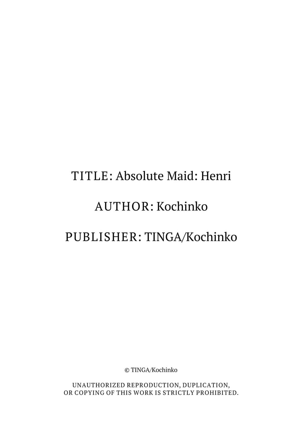 [TINGA (Kochinko)] Zettai Maid Henri | Absolute Maid Henri [English] - Page 37
