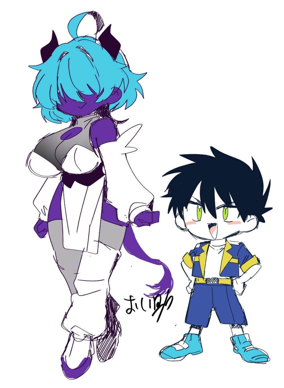 [Oisuke no Tsukue (Oisuke)] Aibou no Chibi Monster ga Mekakure Bakunyuu Onee-san ni Shinka! Futanari ni Natta Boyish Musume Muramura ga Owaru made Hametsuzukeru!! - Page 36