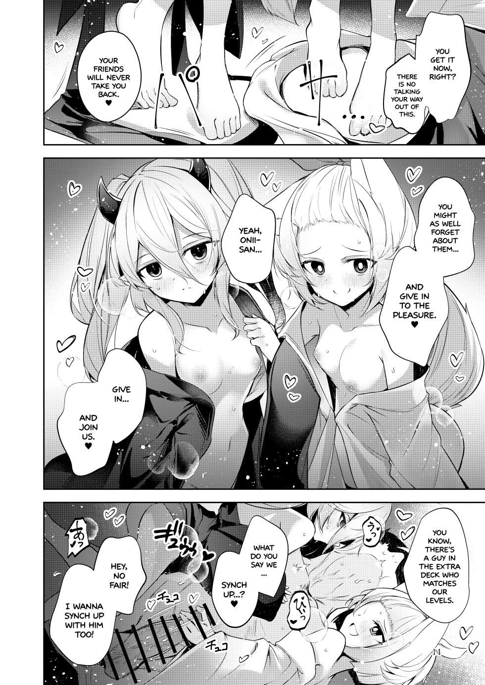 (Gouyoku de Kenkyo na Event TURN18) [Midorineko (Midori)] Chuusei o Chikatta Master to Shinrai suru Dekki no Nakama o Uragiru Wake... Ah... | There's no way I'd ever betray my Master... and my friends... Ahh... (Yu-Gi-Oh! OCG) [English] [sneikkimies] [Digital] - Page 15