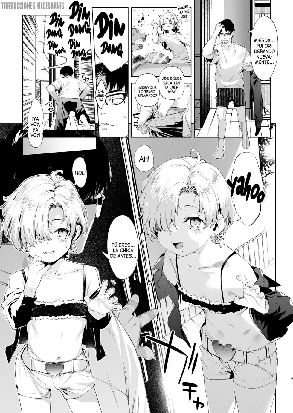 [Mochi-ya (Karoti)] Mesugaki Rina-chan VOL. 3 | Rina-chan, la pequeña provocadora VOL.3 [Spanish] [Traducciones Necesarias] [Digital] - Page 40