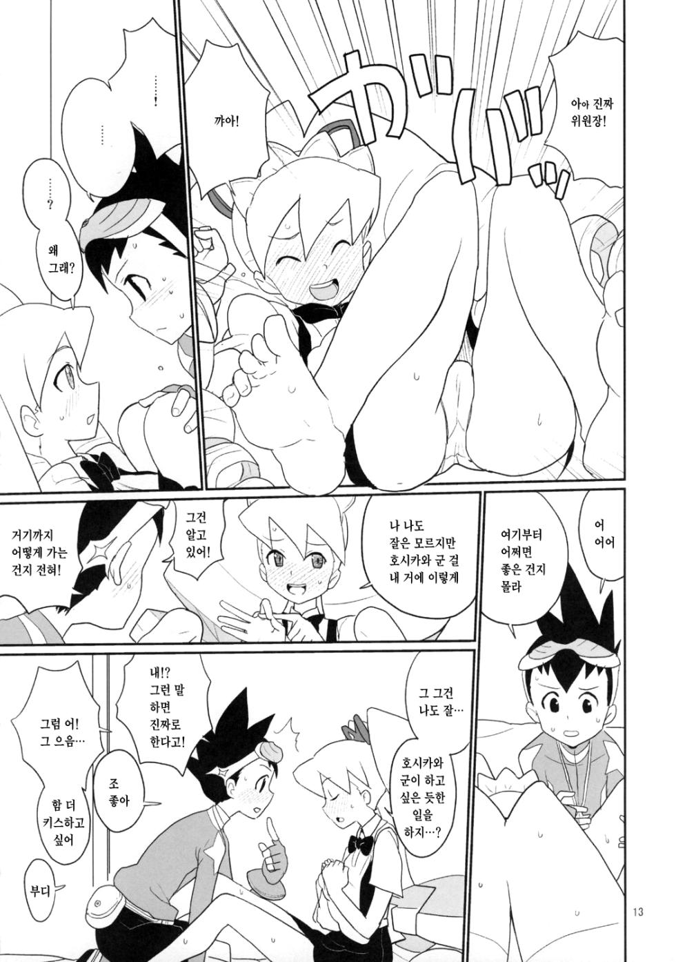 (C74) [Zenra Restaurant (Heriyama)] Shirogane-san to Hoshikawa-kun (Mega Man Star Force) [Korean] - Page 11