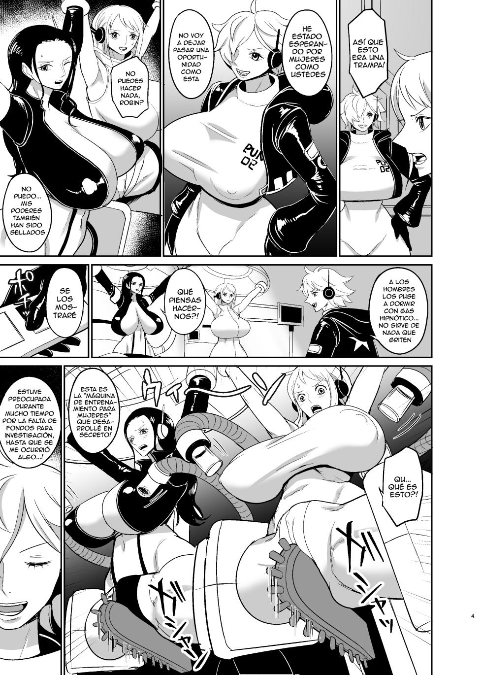[REM9 (Hamiltan)] Violación con Máquina de Orgasmos Forzados para Piratas Femeninas (NamiRobi) [Spanish] - Page 4