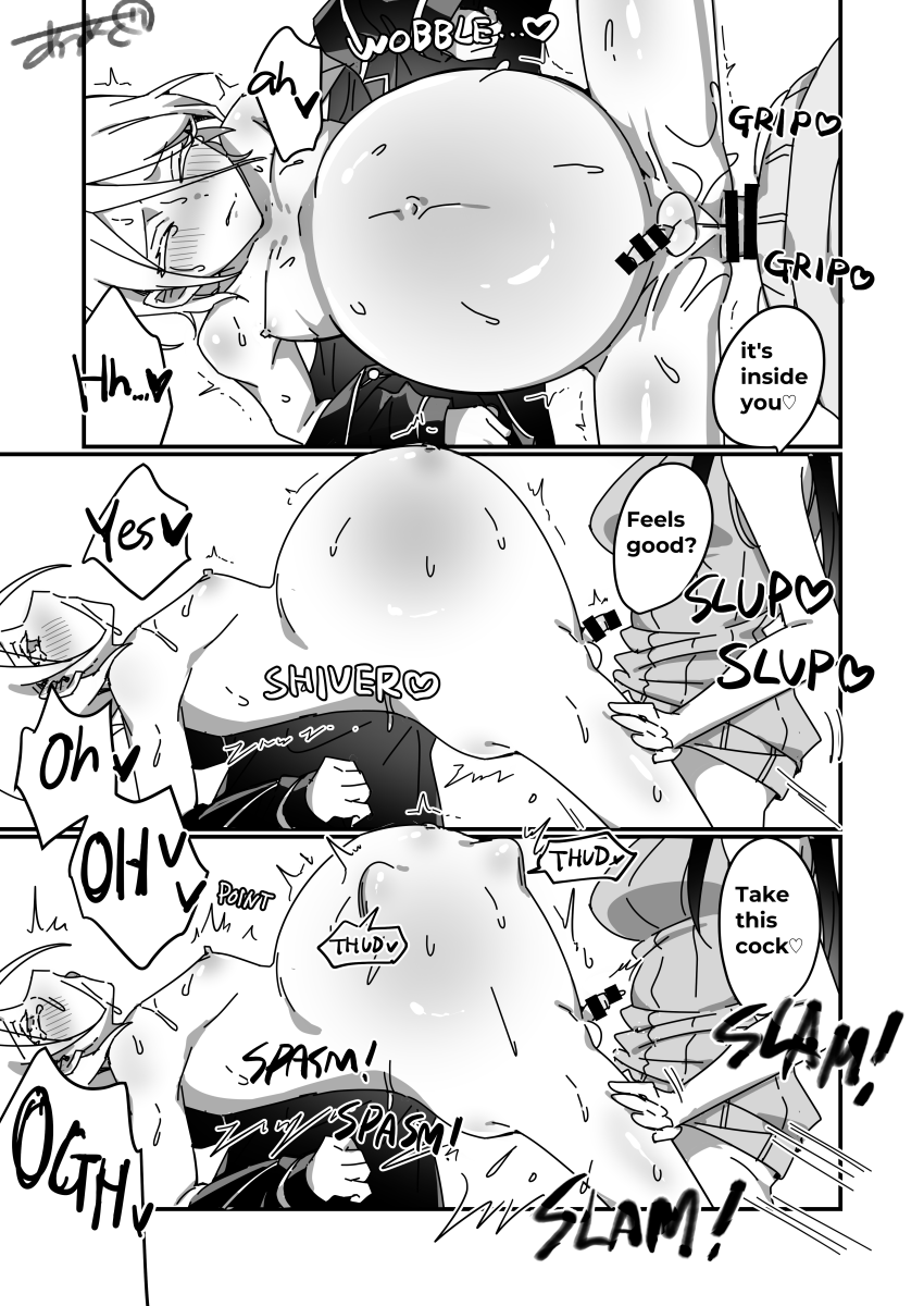 [Auagu Buta] Futanari x Ninpu Femboy [Japanese, English] - Page 5