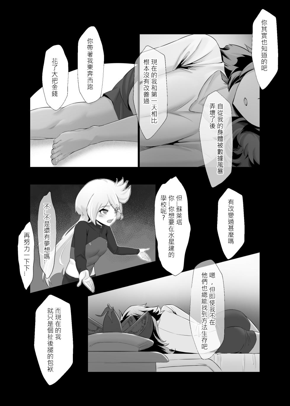 [IRU]Deeta suto-mu de ugokenaku natta Suretta no hanashi|蘇萊塔因為數據風暴而癱瘓時的故事[Chinese][Uncensored](Mobile Suit Gundam: The Witch from Mercury) - Page 25