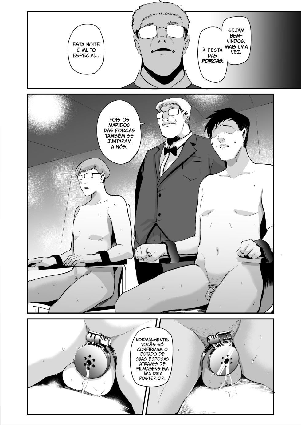 [Sound MILK (Otochichi)] Fella Mask Fujin Kanketsu Hen ~Otto no Mae de Midareru Mask Dorei Zuma-tachi~ + After [pt-BR] [Bakai.org] - Page 31