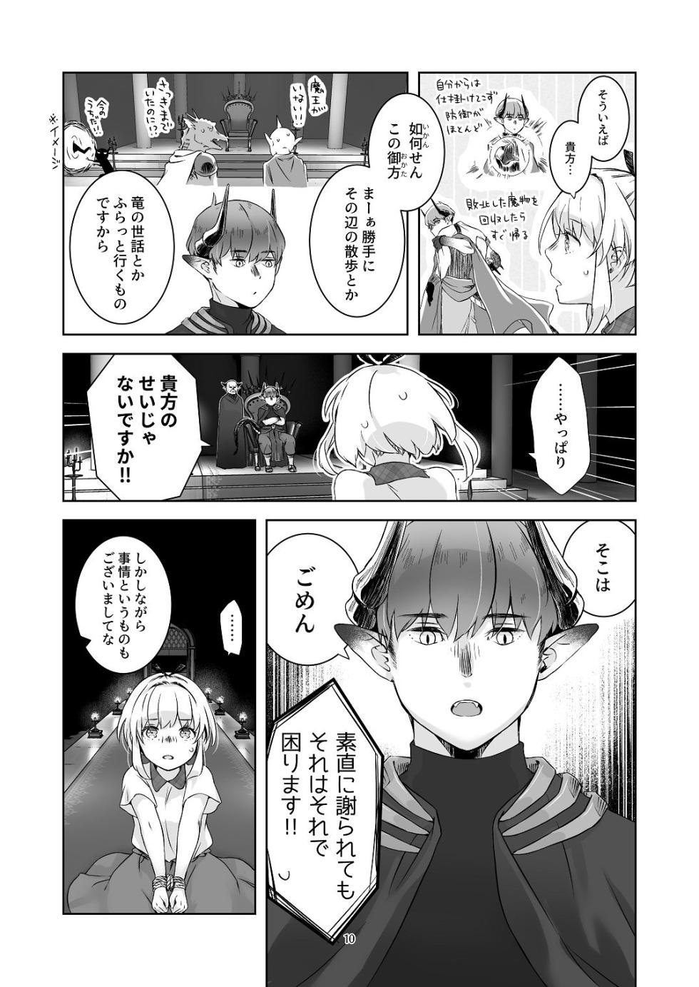 [青色観測所 (中原水芋)] 気まぐれ魔王さま、生真面目魔法少女を嫁にする。1 - Page 9