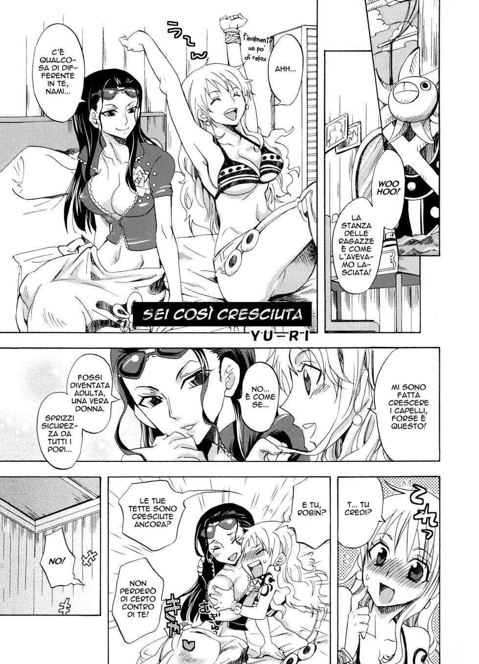 (C79) [Kurione-sha (YU-RI)] Seichou Shimashita. | Sei cosi Cresciuta (ONE PIECE) [Italian] - Page 4
