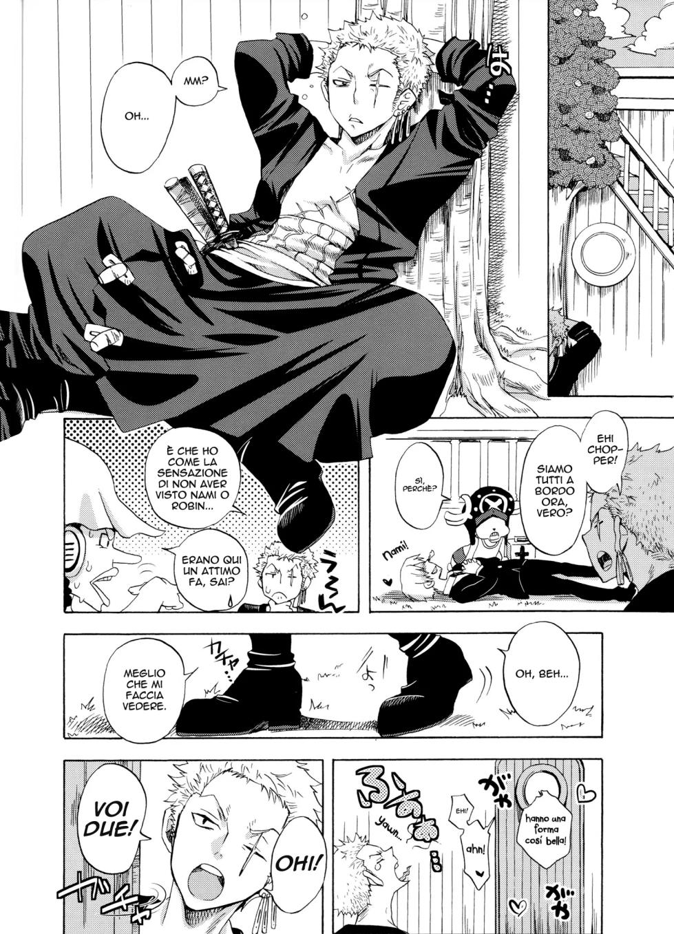 (C79) [Kurione-sha (YU-RI)] Seichou Shimashita. | Sei cosi Cresciuta (ONE PIECE) [Italian] - Page 5