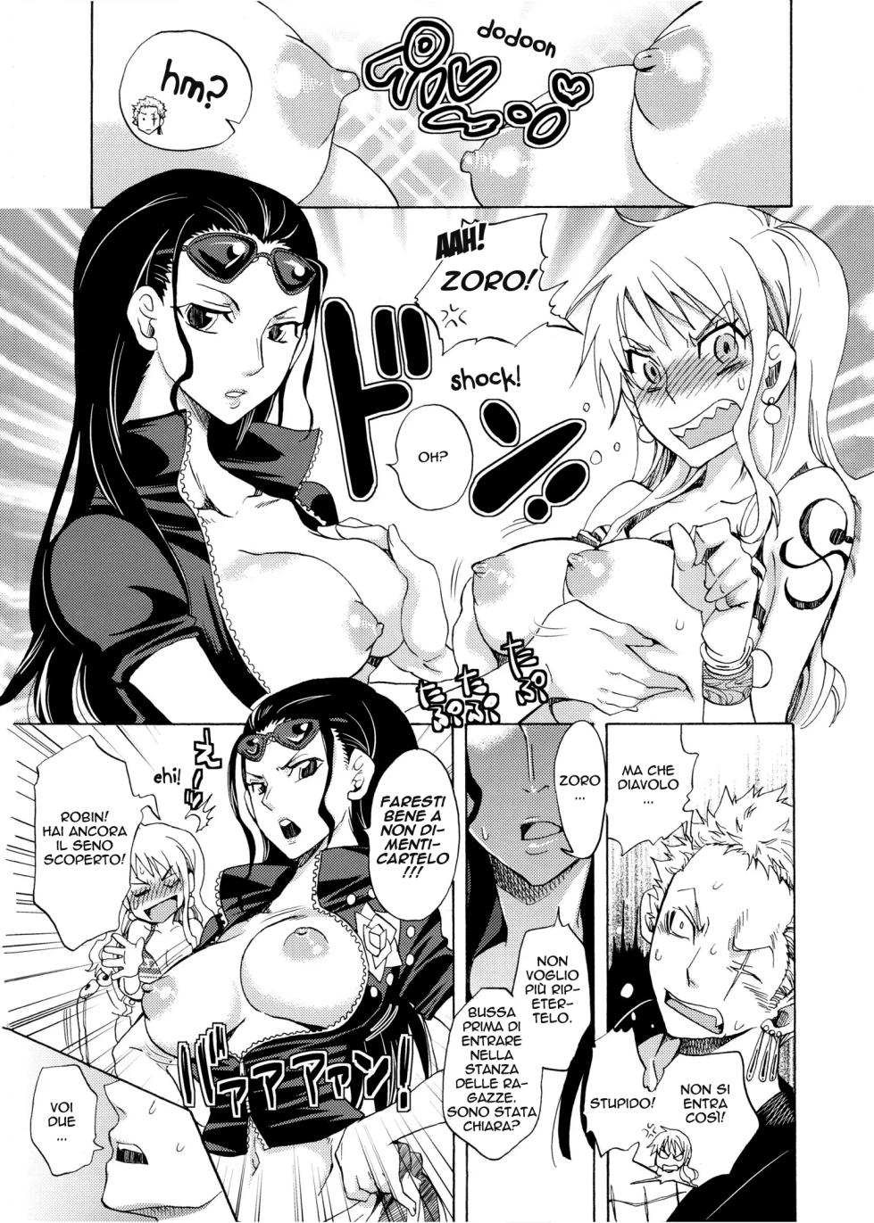 (C79) [Kurione-sha (YU-RI)] Seichou Shimashita. | Sei cosi Cresciuta (ONE PIECE) [Italian] - Page 6