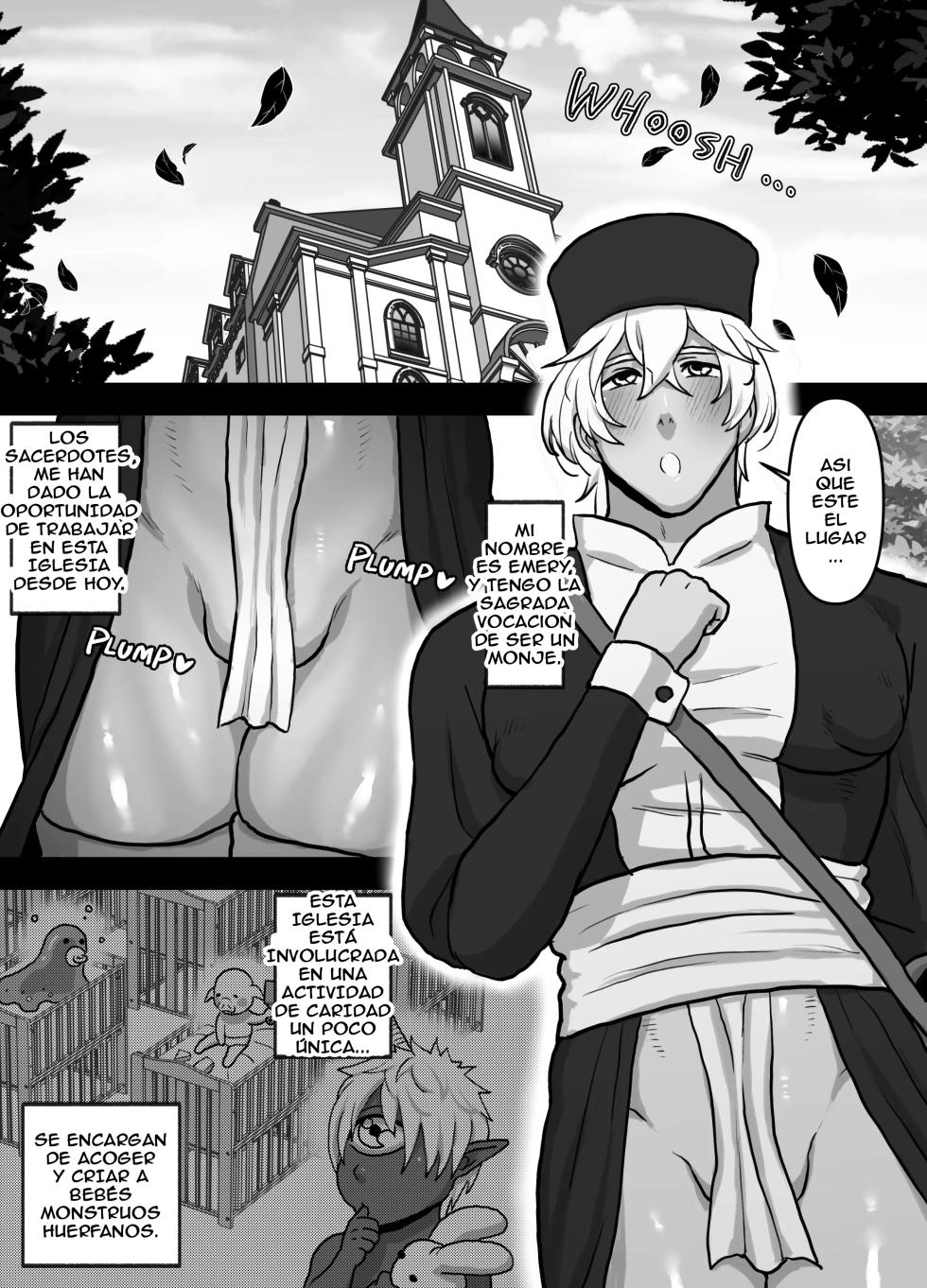 [Onoko Ya Honpo (Kamiwo Akira)] Shuudoushi no Cli  Junyuu  Ikuji   | El monje del coño! Nutrición a base de clítoris [Spanish] [Nectorkun] - Page 2