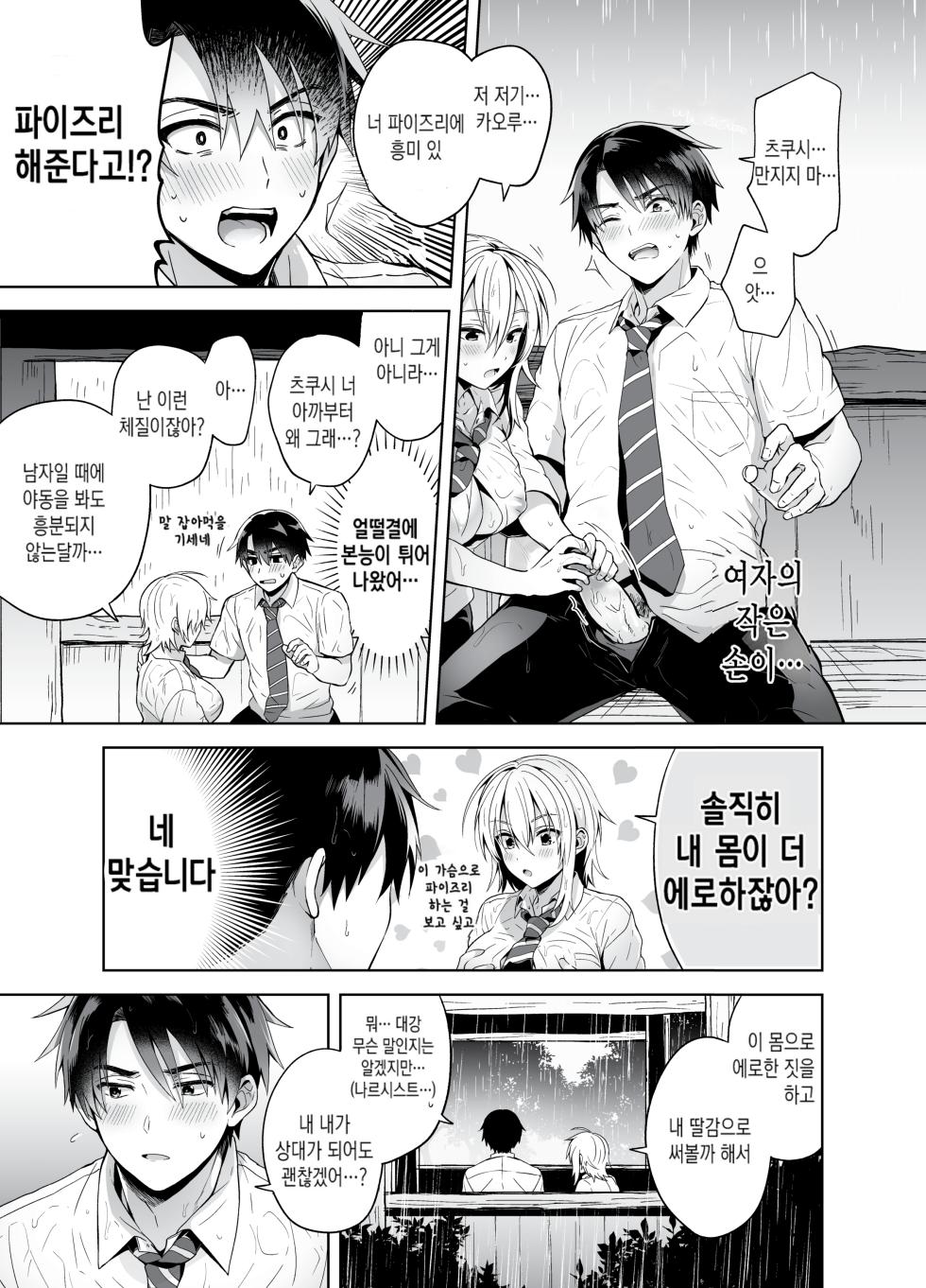[Uten Ameka] Ore no Shinyuu wa TS (Seitenka) Taishitsu [Decensored] [korean] - Page 8