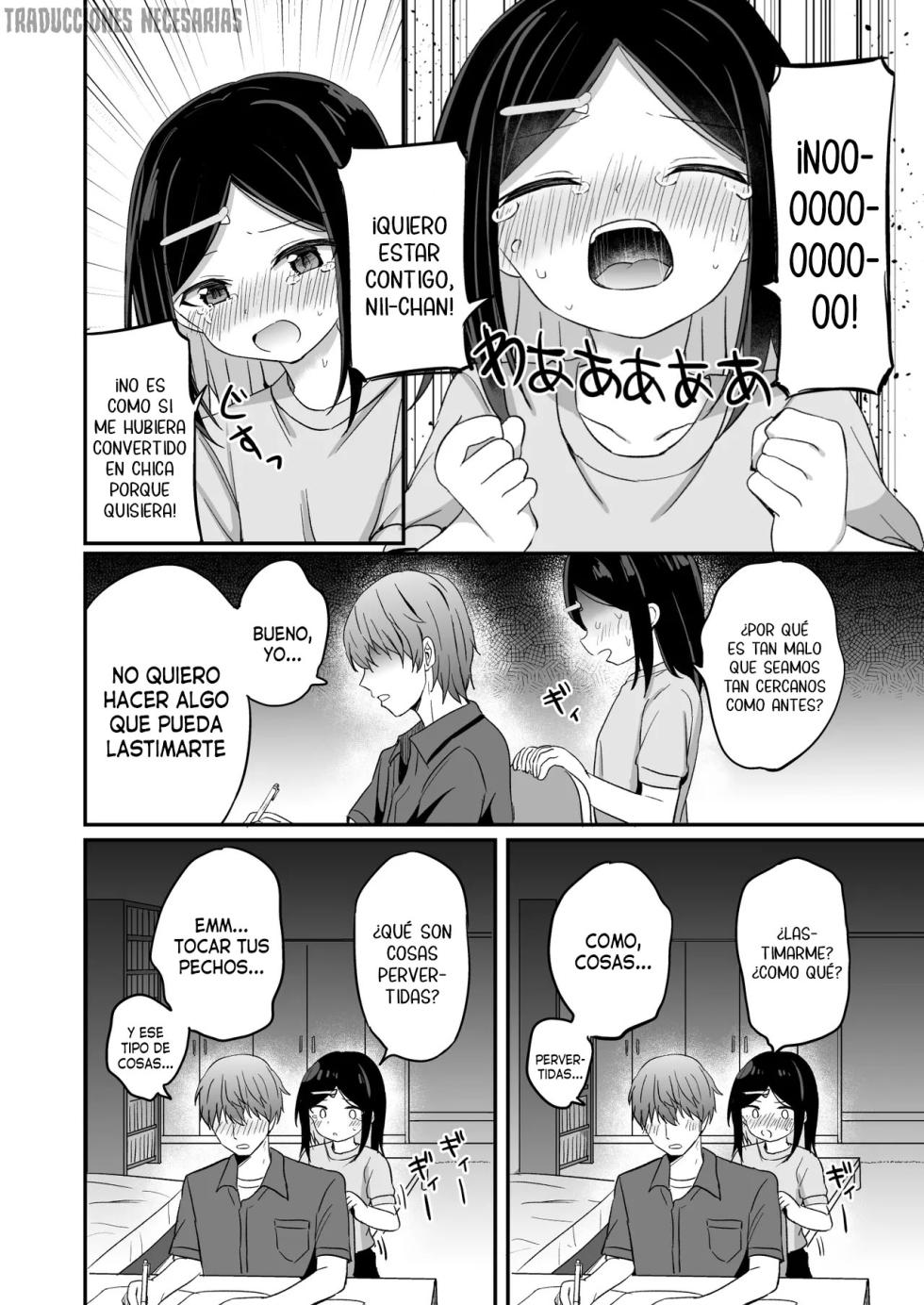 [Story Circle (Tonari)] Giri no Otouto ga TS shita noni Kyorikan ga Kawaranakute Yabai!? | Mi hermanastro se sometió a una cirugía de cambio de sexo, pero nuestra relación no ha cambiado en absoluto ¡Lo cual es preocupante! [Spanish] [Traducciones Necesarias] [Digital] - Page 5
