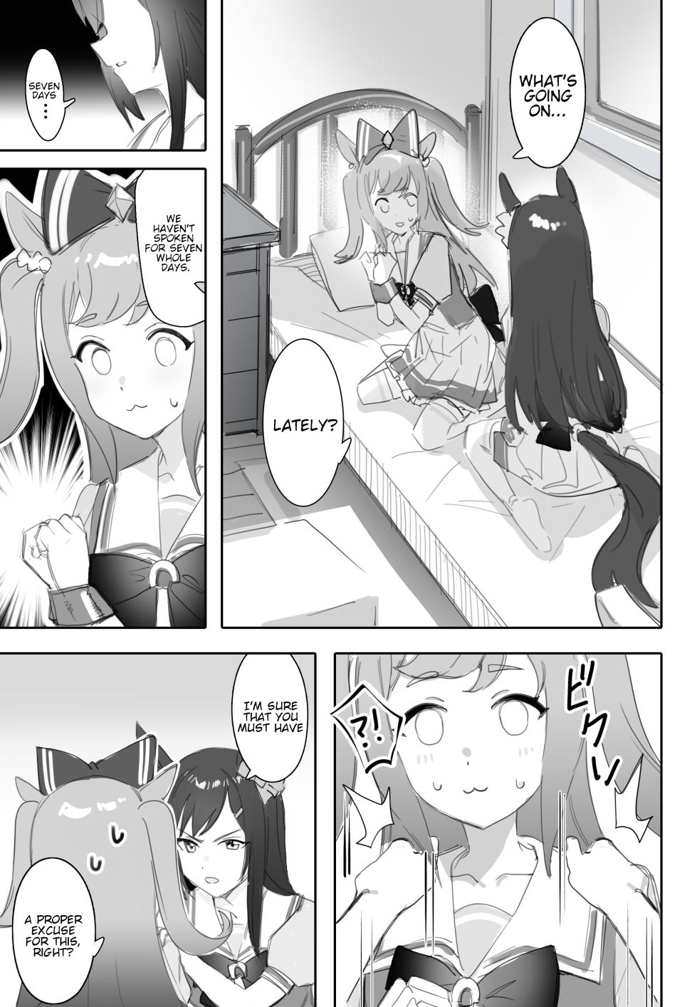 [Awei] Tagai ni Kasoku suru Kodou | Hearts Racing in Sync (Uma Musume Pretty Derby) [English] - Page 8