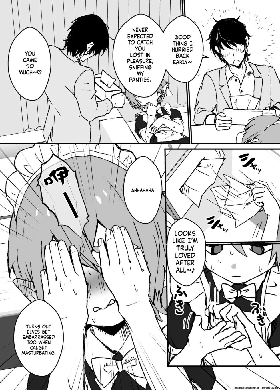 [Ozi8] Taisetsu na Osananajimi ga Seishorigakari ni Naru Hanashi | Daily life of an elf maid who loves her master too much [English] - Page 24