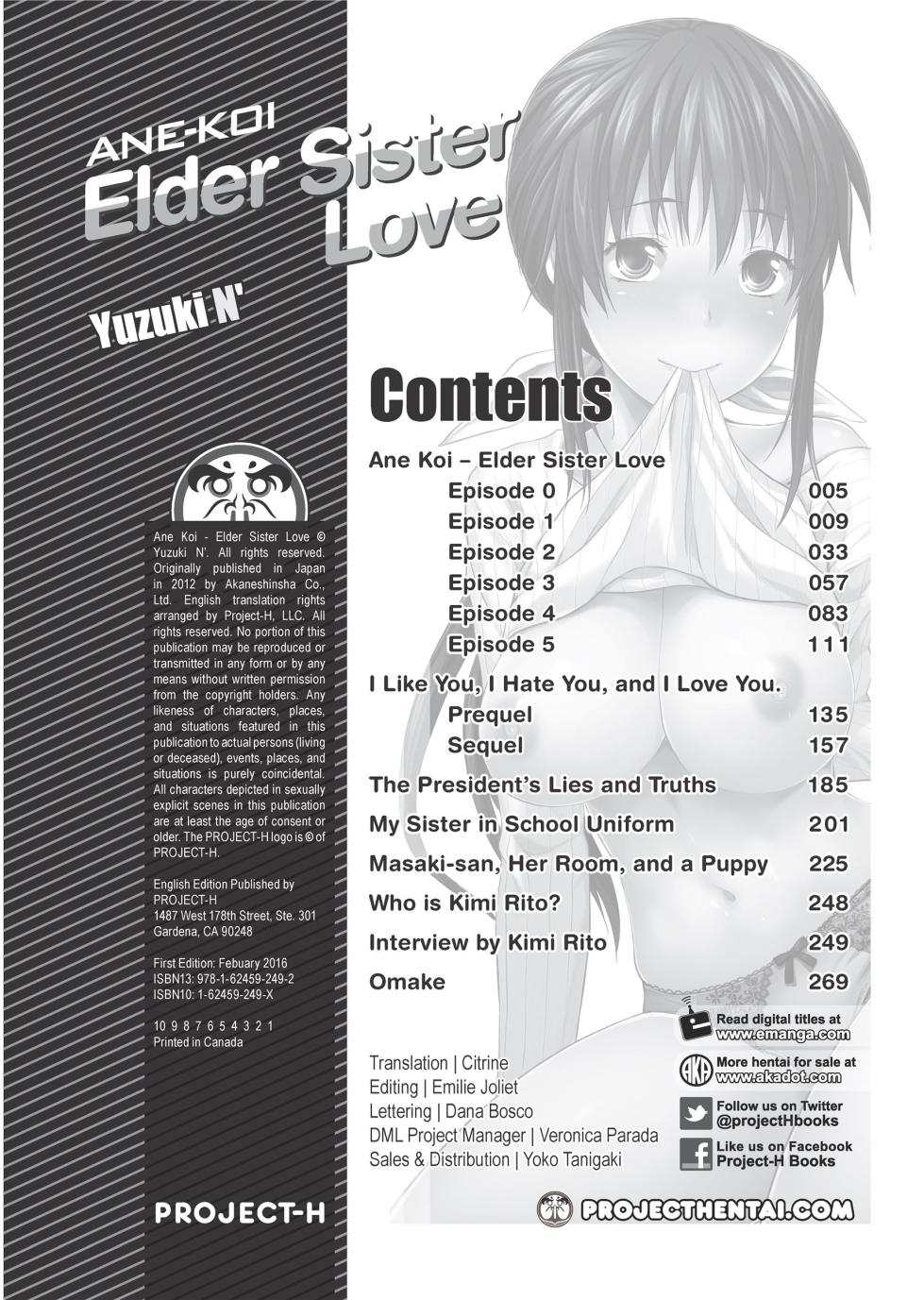 [Yuzuki N Dash] Ane-Koi - Elder Sister Love [English] [Project-H] [Uncensored] - Page 2