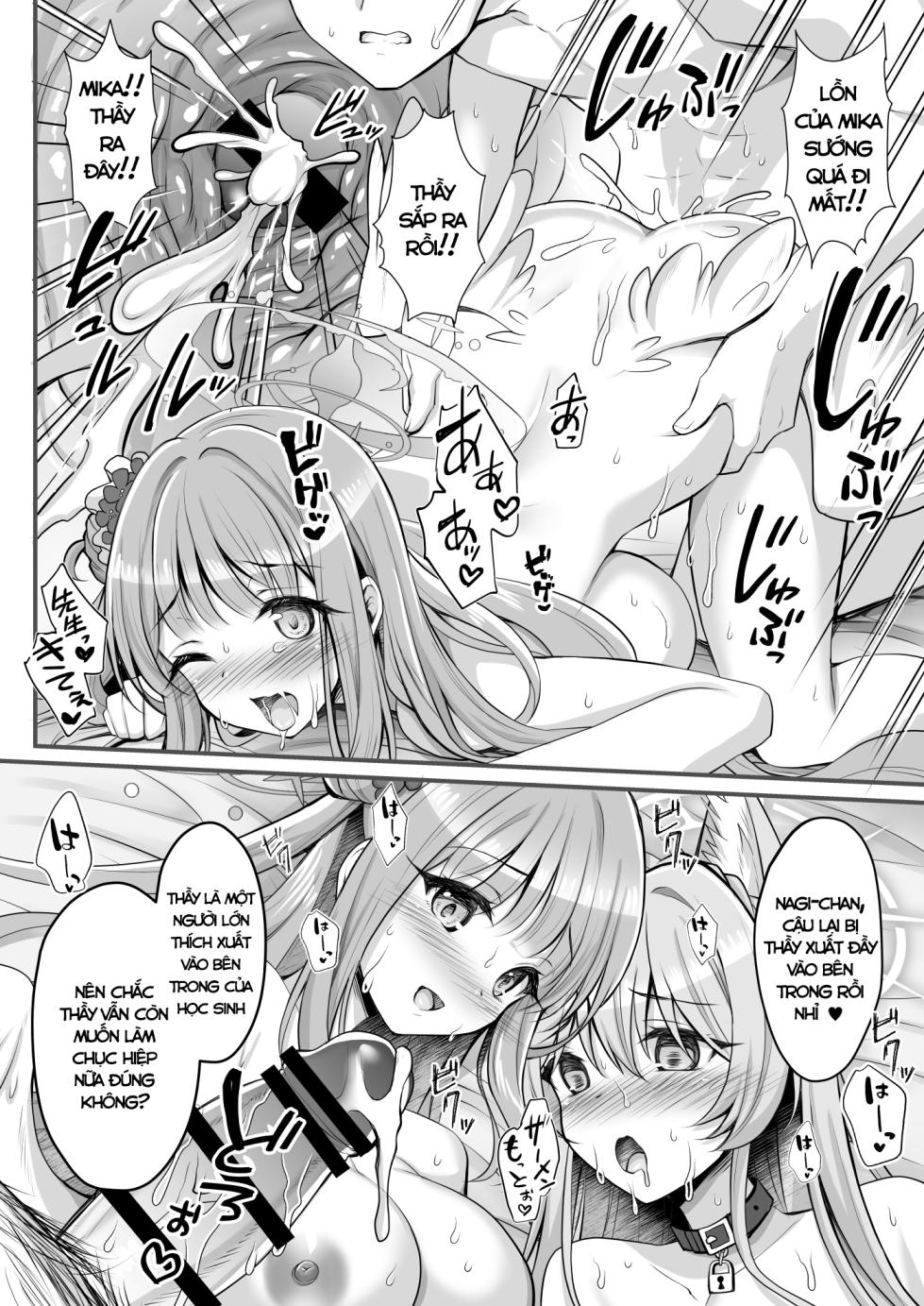 [Ohoshisamado (GEKO)] Nekomimi ga Haeta Nagisa-sama no Hatsujouki ga Taihen desu - Nguy To! Nagisa-sama Mọc Tai Mèo Trong Kì Phát Tình Rồi  (Blue Archive) [Digital] - Page 13