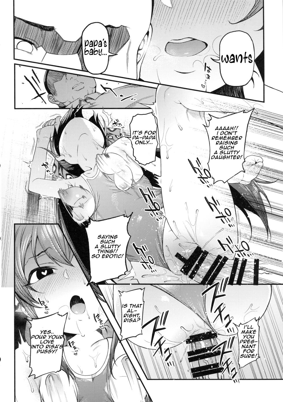 (C96) [FLAT (Yukyu Ponzu)] Echichi w Varisa-chan Echichi w | Pervert Risa-chan Pervert (THE iDOLM@STER CINDERELLA GIRLS) [English] - Page 21
