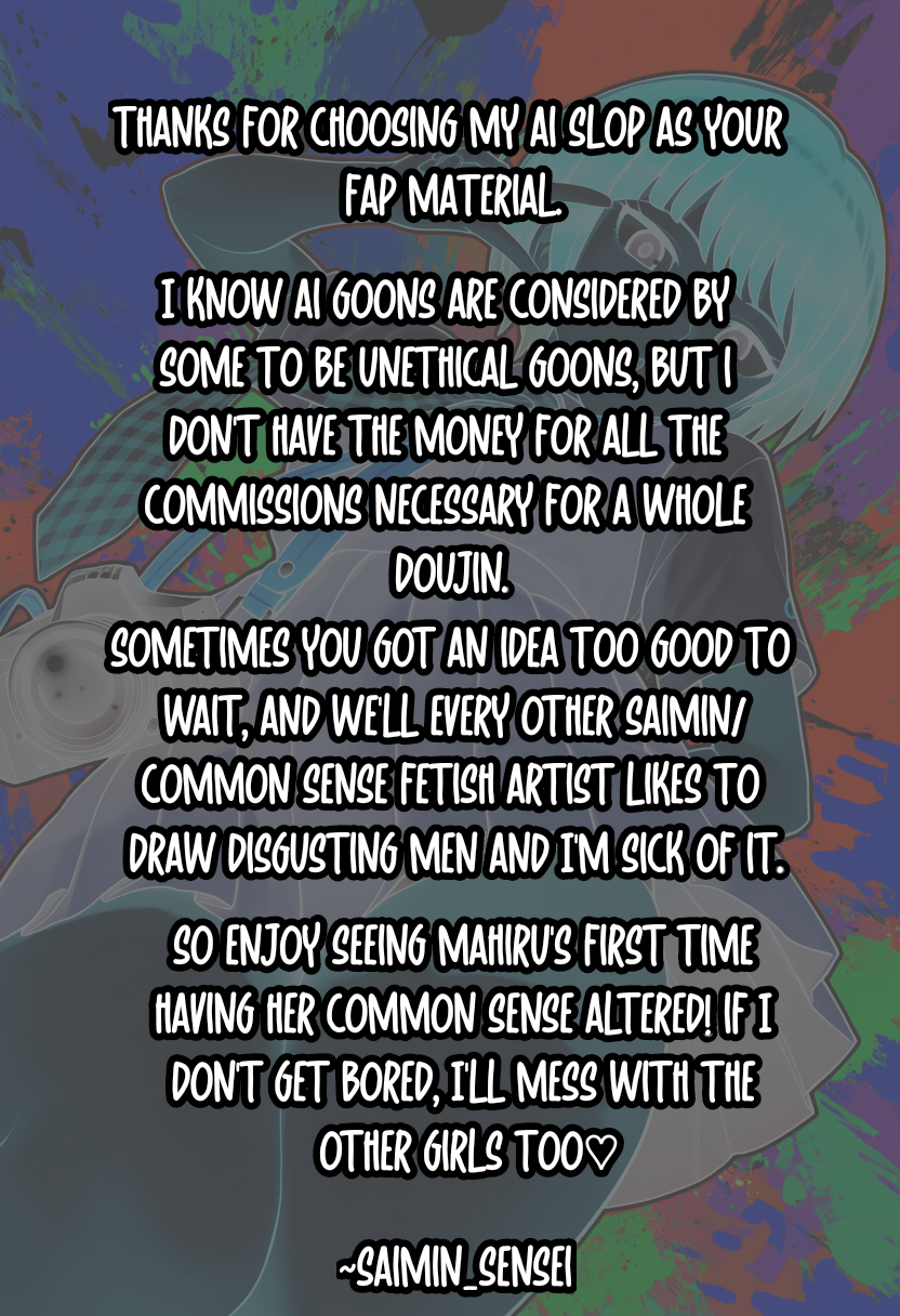 [AI Generated] "Jeez! It's Just Common Sense!!!" Fooling Around With Class 77's Common Sense [Mahiru Koizumi] (Unfinished) - Page 2