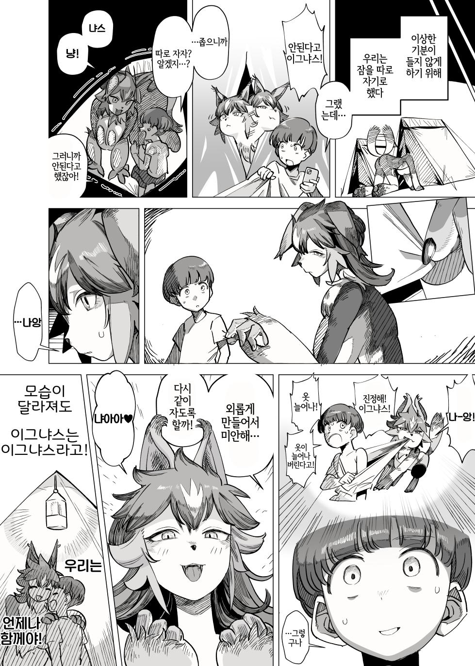 [Akabane Aomori] Batomon o Ecchi na Me de Miru Nante Trainer Shikkaku desu yo [Korean] [LWND] - Page 4