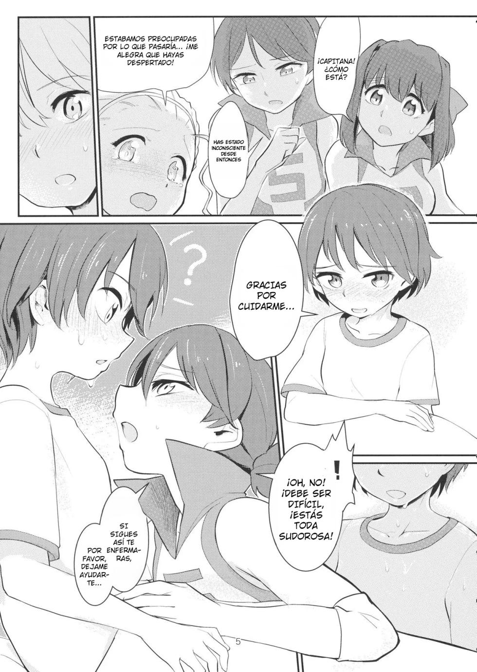 (C89) [Yakitate Jamaica (Aomushi)] Yowatta Captain o Mawasu Hon (Girls und Panzer) [Spanish] [EbisuTraslade - Winder] - Page 4