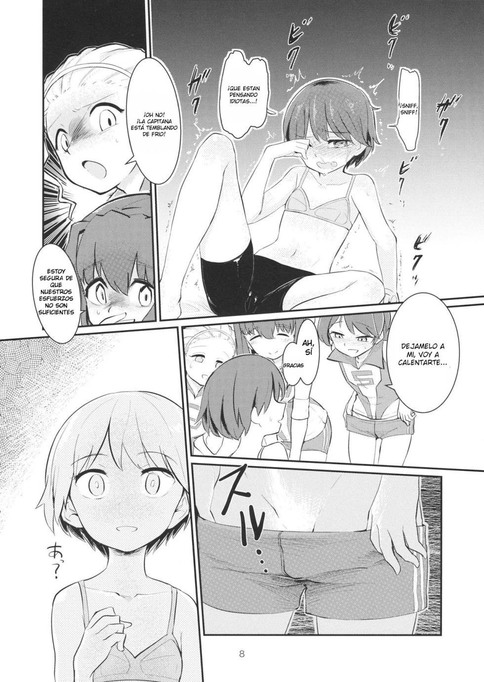 (C89) [Yakitate Jamaica (Aomushi)] Yowatta Captain o Mawasu Hon (Girls und Panzer) [Spanish] [EbisuTraslade - Winder] - Page 7