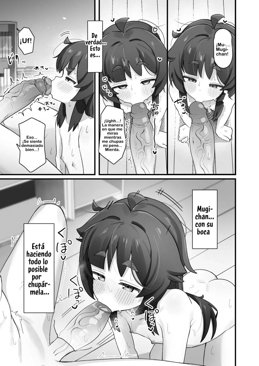 [Line Out (Yonketa)] Namaiki Kusogaki JS no Onanie Nozoitara Amaama Sex Dekita Hanashi [Spanish] [Kotori] [Decensored] - Page 32