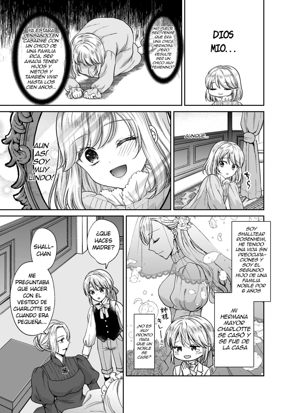Bishounen ni Tensei Shitanode Ukkari Josou Shitara , Ou Otouto Denka ni Yome ga Sareta Ken [Delnero] [Spanish] - Page 8