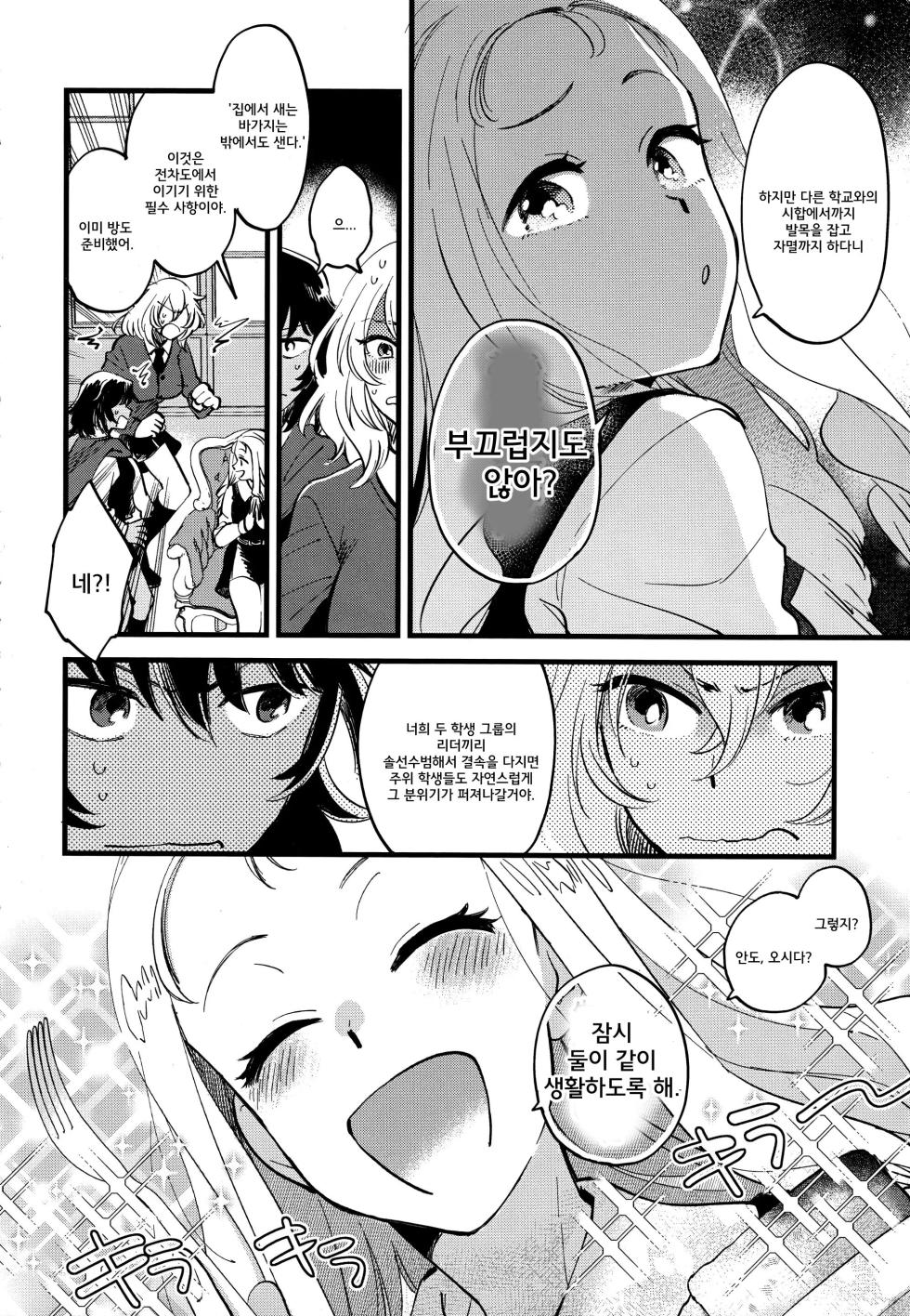 (C96) [Sonotaozey (Yukataro)] AnOshi, Nakayoku! | 안도오시, 사이좋게 지내! (Girls und Panzer) [Korean] - Page 3
